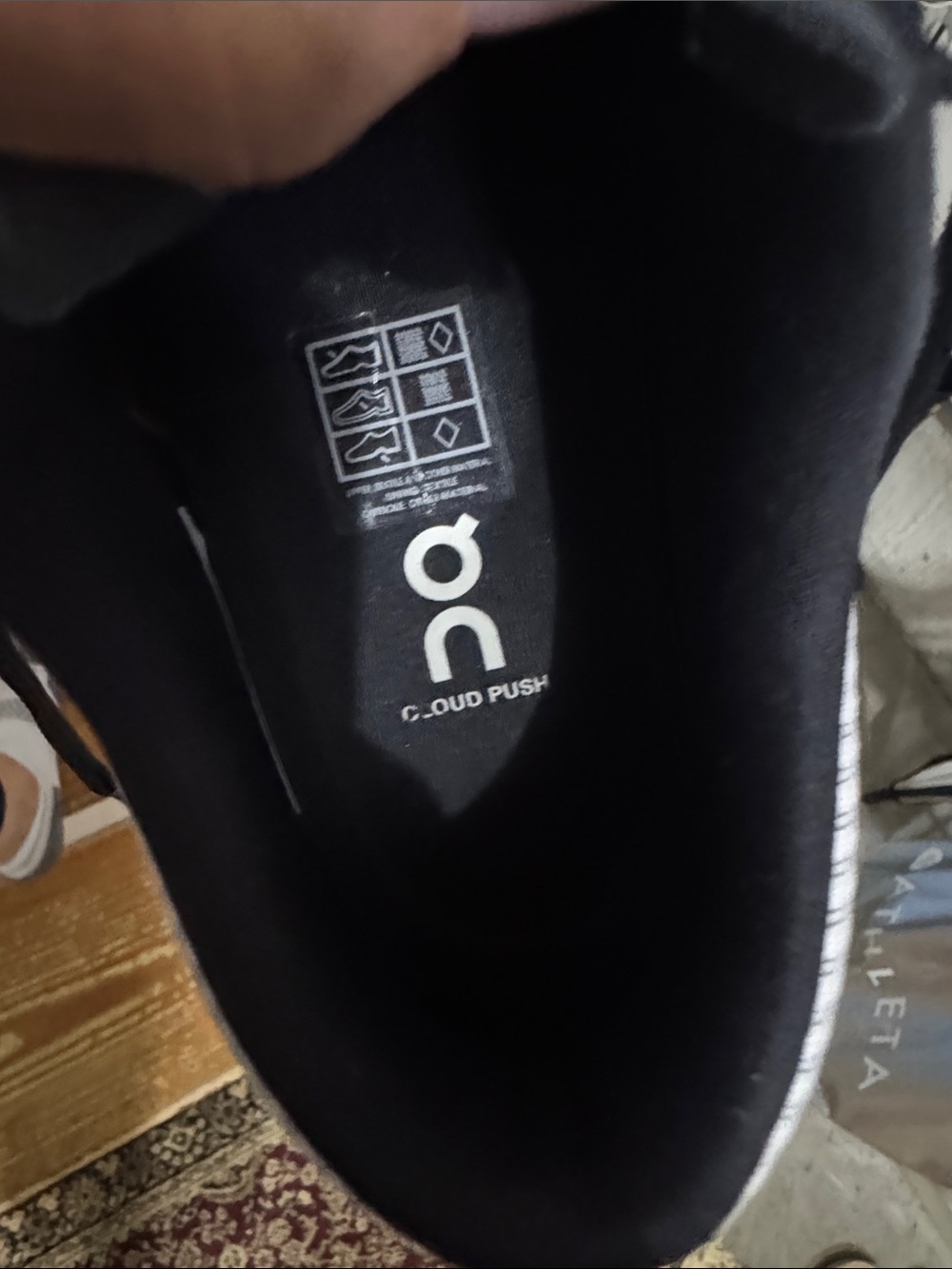 On Running White and Black Women's Athletic Shoes - Picture 10 of 10